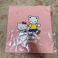 familiar ハローキティ コラボ トートバッグ ピンク - メルカリ