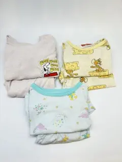 パジャマ上下3セット　半袖半ズボン　キッズ　サイズ90