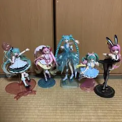 初音ミク プライズフィギュアフィギュア 5体セット(桜ミクタイトー限定 箱無し