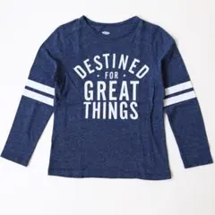 OLDNAVY プリント長袖Tシャツ ロンＴ 110cm カレッジロゴ 古着