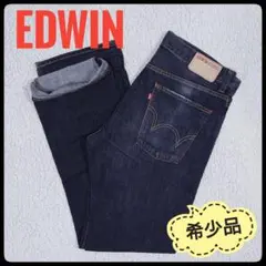 【希少】 EDWIN　512　フレアデニムパンツ　ブラック　W34　ユーズド加工
