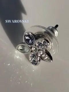 SWAROVSKI 花モチーフ 片耳用 スタッド ピアス