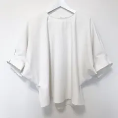 グリーンレーベルリラクシング ドルマンスリーブ ブラウス ホワイト