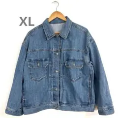 GU デニムジャケット 【XL】オーバーサイズ　ゆったりGジャン　大きいサイズ