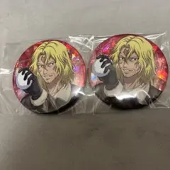 東京リベンジャーズ Art by AU スーツ グリッター缶バッジ 灰谷竜胆