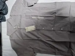 無印良品 紳士 洗いざらしブロード半袖シャツ （カラー：グレイッシュブラウン /