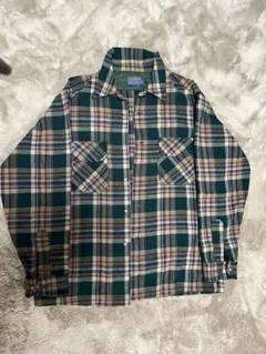 60s 【PENDLETON】ペンドルトン ボードシャツオンブレチェック L
