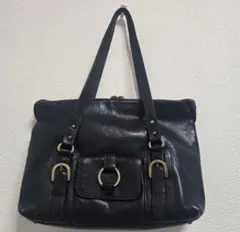 coach レザートート ターンロック バックル 肩掛け 13941 - メルカリ