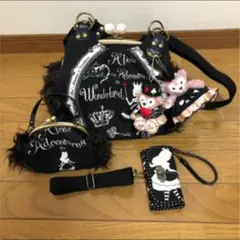 がま口4way&ミニがま口&キーケース&仮装ぬいぐるみストラップ付き⭐︎5点セット