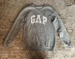 GAP グレー クルーネック トレーナー S 裏起毛 ギャップ