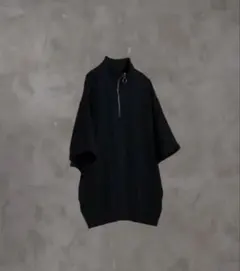 アドラー ハーフジップ 半袖 Tシャツ ブラックのサムネイル