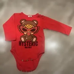 HYSTERIC MINI テディ　ロンパース レッド