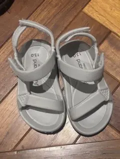 グレー ベビーサンダル 13.0