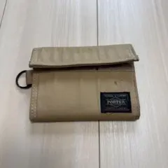 PORTER 吉田カバン 三つ折り財布 ベージュのサムネイル