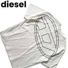 diesel ディーゼル　Dロゴ　Tシャツ　メンズ　半袖　白　S ホワイト