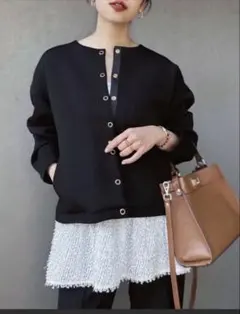 【新品】Emma Taylor ダンボールノーカラージャケット