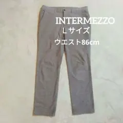 INTERMEZZO メンズ グレー スラックス ウエスト86cm 秋冬用のサムネイル