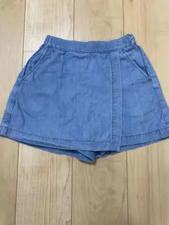 ユニクロ　デニム風スカートズボン　130cm