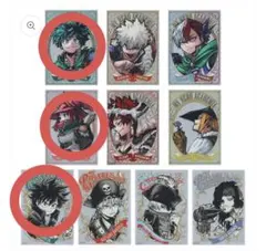 僕のヒーローアカデミア パブミラー風アクリルステッカー 緑谷出久 麗日お茶子