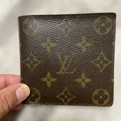 美品Louis Vuitton 二つ折り財布 ブラウン