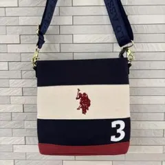 ユーエスポロアッスン　三色ボーダー ユニセックス新品未使用