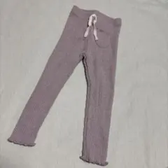 ZARA くすみピンク ソフトタッチリブレギンス 92cm