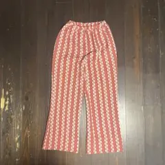 ヴィンテージ　フレアパンツ　幾何学のサムネイル