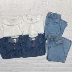 ⭐️まとめ売り⭐️H&M・トップス・デニム・双子・80〜90cm・送料込み