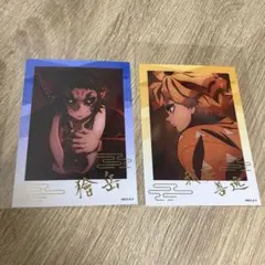 鬼滅の刃 トレーディング箔押しブロマイド 無限城　我妻善逸　獪岳