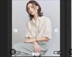 BEAUTY&YOUTH カットジャカード半袖シャツのサムネイル