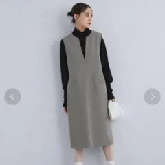 green label relaxing キーネックジャンスカ