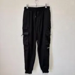 SHEIN 多機能 カーゴパンツ ジョガーパンツ ブラック 黒 ストリート XL