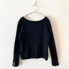 ☆【フォーティーナインアベニュージュンコシマダ】ニット 刺繍 毛100％ L相当
