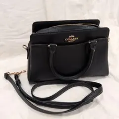 COACH コーチ 2way ショルダーバッグ ハンドバッグ ブラックのサムネイル
