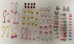 カラフルなヘアアクセサリー　ヘアクリップ　83個纏め売り