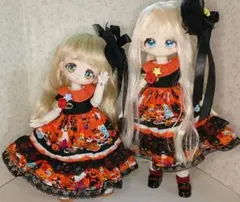 ハロウィン柄ドレス きいろ星