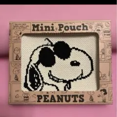 スヌーピー　ジョークール　ニットミニポーチ