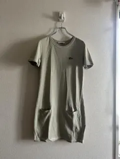 ⚠️専用ページLACOSTE グレー ワンピース ポケット付き