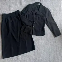 madame nicole マダムニコル　黒 スカートスーツ