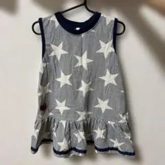 星柄ノースリーブワンピース 110