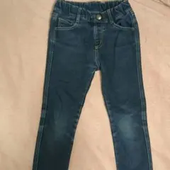 美品✨branshes 120 ダークブルー デニム ボトムス 裏起毛