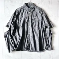 美品✨RNA B2800 エルボースリットＢＩＧシャツ レディースデニムシャツのサムネイル
