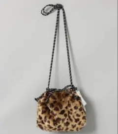 JEANASIS ショルダーバッグ　レオパード