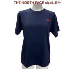 美品 ザ ノースフェイス L,11号 レディース Tシャツ 半袖 コットン 紺色