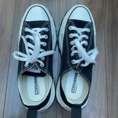 Converse ブラック　厚底スニーカー TREKWAVE 26.0 美品 黒