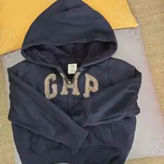裏起毛 GAP ネイビー パーカー グリッターA
