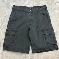 Wrangler　カーゴショーツ　ショートパンツ　W35　ブラック　古着のサムネイル