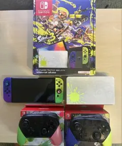 Nintendo Switch(有機ELモデル) スプラトゥーン　プロコンセット