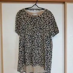 ZARA ヒョウ柄 半袖Tシャツ Lサイズ