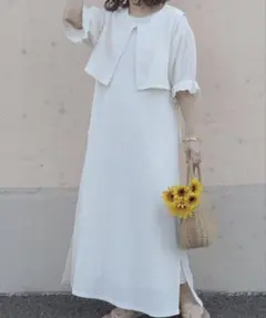 アムリール　yumi talbyyumi ワンピース　白のサムネイル